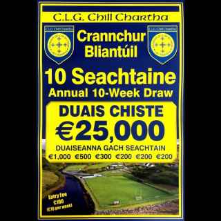 Ten Week Club Draw-Tarraingt Deich Seachtaine