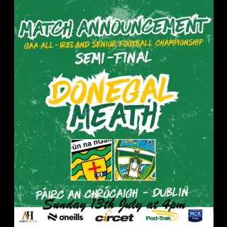 Donegal v Meath All Ireland Semi Final Ticket Information
