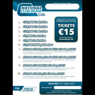 2025 GAA National Club Draw