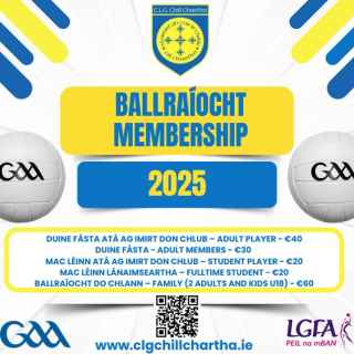 Club Memberships 2025 / Ballraiocht Club 2025