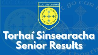 Torhaí Sinsearacha / Senior Results